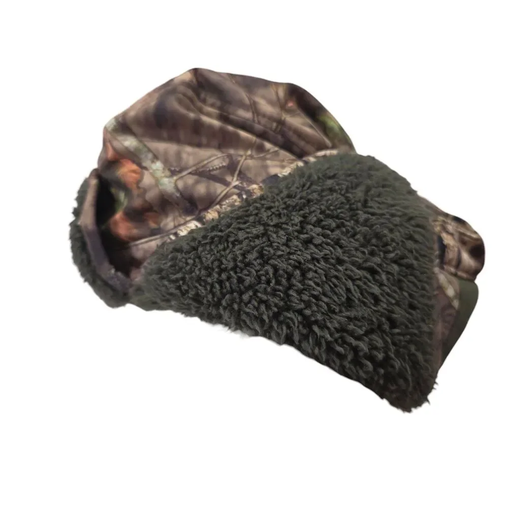 Mossy Oak Trapper Hat Camo Sherpa Fleece Ear‎ Flap Hunting Winter OSFM